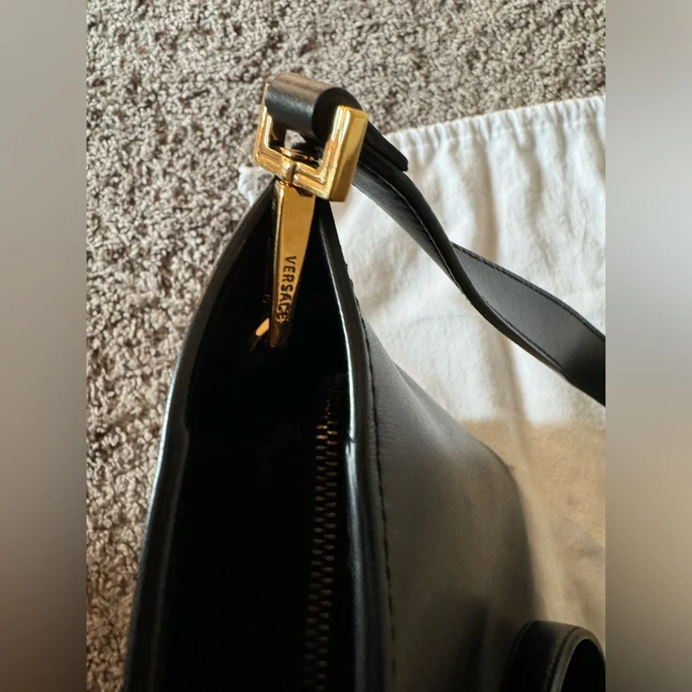 Versace Virtus Medium Bucket Bag. Back - Picture 10 of 14